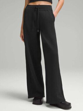 Lululemon Scuba Mid-Rise Wide-Leg Pant *Full Length Black Size 6